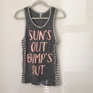 Suns out bumps out maternity tank